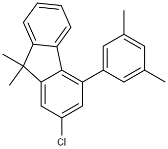 9H-Fluorene, 2-chloro-4-(3,5-dimethylphenyl)-9,9-dimethyl- Structure