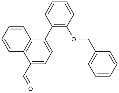 1-Naphthalenecarboxaldehyde, 4-[2-(phenylmethoxy)phenyl]- Structure