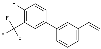 4-fluoro-3-(trifluoromethyl)-3'-vinyl-1,1'-biphenyl Structure