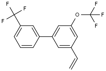 1,1'-Biphenyl, 3-ethenyl-5-(trifluoromethoxy)-3'-(trifluoromethyl)- Structure