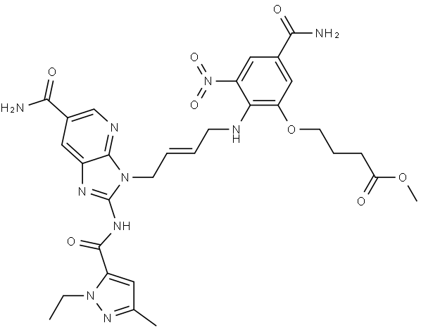 C30H34N10O8 Structure