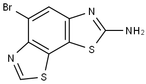 5-Bromobenzo[1,2-d:4,3-d']bis(thiazole)-2-amine Structure