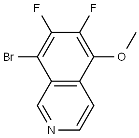 8-Bromo-6,7-difluoro-5-methoxyisoquinoline Structure