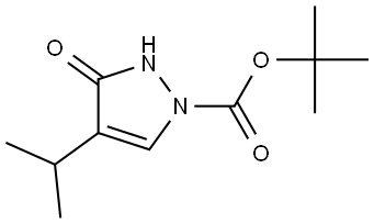 tert-Butyl 4-isopropyl-3-oxo-2,3-dihydro-1H-pyrazole-1-carboxylate Structure