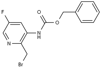 Benzyl (2-(bromomethyl)-5-fluoropyridin-3-yl)carbamate Structure