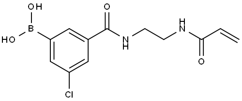 (3-((2-acrylamidoethyl)carbamoyl)-5-chlorophenyl)boronic acid Structure