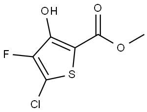 Methyl 5-chloro-4-fluoro-3-hydroxythiophene-2-carboxylate Structure