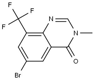 6-Bromo-3-methyl-8-(trifluoromethyl)quinazolin-4(3H)-one Structure