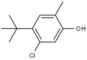 4-(tert-butyl)-5-chloro-2-methylphenol Structure