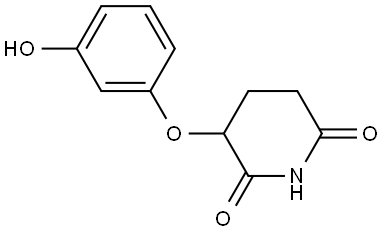 3-(3-Hydroxyphenoxy)piperidine-2,6-dione Structure