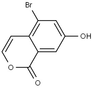 5-Bromo-7-hydroxy-1H-isochromen-1-one Structure