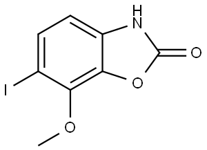 6-Iodo-7-methoxybenzo[d]oxazol-2(3H)-one Structure