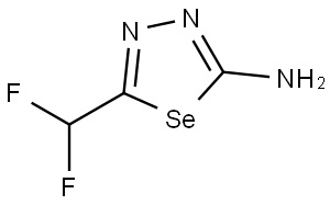 5-(Difluoromethyl)-1,3,4-selenadiazol-2-amine Structure