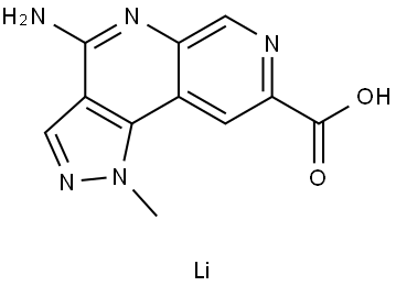 Lithium 4-amino-1-methyl-1H-pyrazolo[4,3-c][1,7]naphthyridine-8-carboxylate Structure