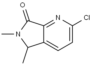 2-Chloro-5,6-dimethyl-5,6-dihydro-7H-pyrrolo[3,4-b]pyridin-7-one Structure
