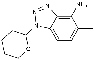 5-Methyl-1-(tetrahydro-2H-pyran-2-yl)-1H-benzo[d][1,2,3]triazol-4-amine Structure