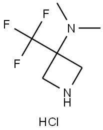 N,N-Dimethyl-3-(trifluoromethyl)azetidin-3-amine hydrochloride Structure