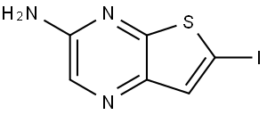 6-Iodothieno[2,3-b]pyrazin-3-amine Structure