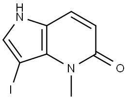 3-Iodo-4-methyl-1,4-dihydro-5H-pyrrolo[3,2-b]pyridin-5-one Structure