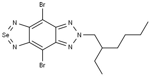 4,8-dibromo-6-(2-ethylhexyl)-[1,2,5]selenadiazole[3,4-f]benzotriazole Structure