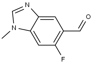 6-Fluoro-1-methyl-1H-benzo[d]imidazole-5-carbaldehyde Structure