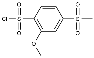2-Methoxy-4-(methylsulfonyl)benzenesulfonyl chloride Structure
