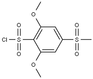 2,6-Dimethoxy-4-(methylsulfonyl)benzenesulfonyl chloride Structure