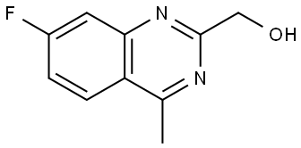 (7-Fluoro-4-methylquinazolin-2-yl)methanol Structure
