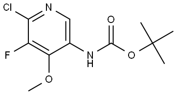 tert-Butyl (6-chloro-5-fluoro-4-methoxypyridin-3-yl)carbamate Structure