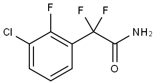 Benzeneacetamide, 3-chloro-α,α,2-trifluoro- Structure