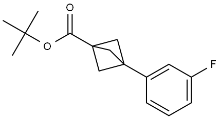 Bicyclo[1.1.1]pentane-1-carboxylic acid, 3-(3-fluorophenyl)-, 1,1-dimethylethyl … Structure