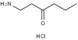 1-aminohexan-3-one hydrochloride Structure