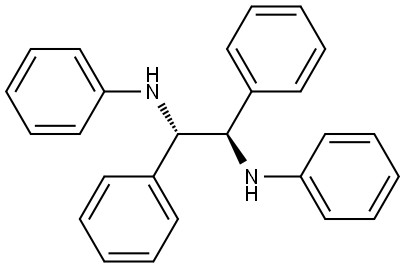 (1R,2R)-N1,N2,1,2-tetraphenylethane-1,2-diamine Structure