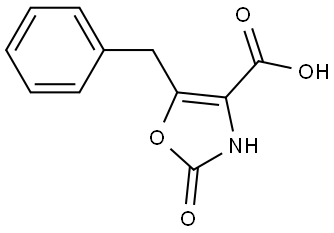 5-benzyl-2-oxo-3H-1,3-oxazole-4-carboxylic acid Structure