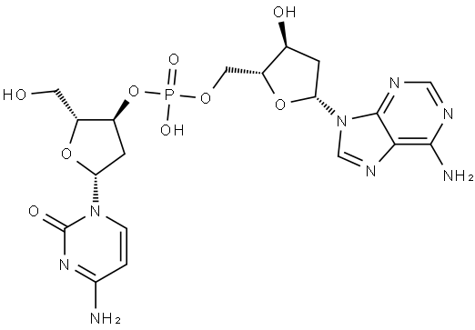 2'-Deoxycytidylyl-(3',5')-2'-deoxyadenosine,sodium salt Structure