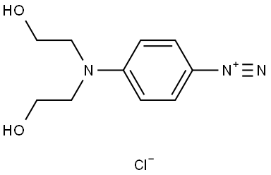 Benzenediazonium, 4-[bis(2-hydroxyethyl)amino]-, chloride (1:1) (ACI) Structure