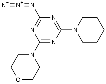 2-azido-4-(morpholin-4-yl)-6-(piperidin-1-yl)-1,3,5-triazine Structure