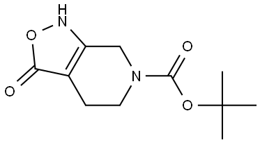 Isoxazolo[3,4-c]pyridine-6(1H)-carboxylic acid, 3,4,5,7-tetrahydro-3-oxo-, 1,1-dimethylethyl ester Structure