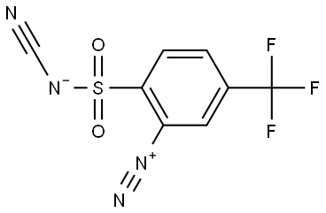 Benzenediazonium, 2-[(cyanoamino)sulfonyl]-5-(trifluoromethyl)-, inner salt (9CI, ACI) Structure