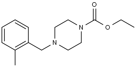 ethyl 4-(2-methylbenzyl)piperazine-1-carboxylate Structure