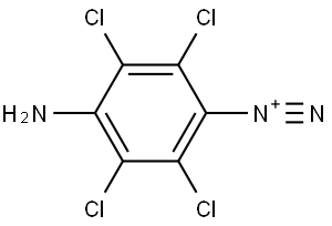 4-Amino-2,3,5,6-tetrachlorobenzenediazonium (ACI) Structure