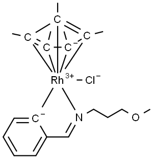 Chloro[2-[[(3-methoxypropyl)imino-κN]methyl]phenyl-κC][(1,2,3,4,5-η)-1,2,3,4,5-p… Structure