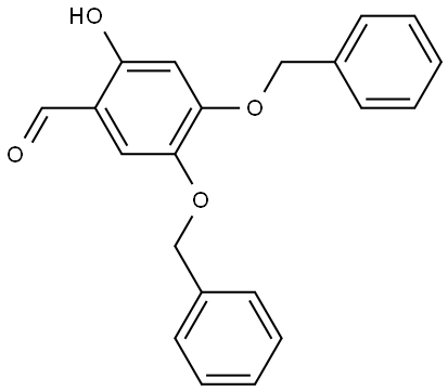 2-Hydroxy-4,5-bis(phenylmethoxy)benzaldehyde Structure