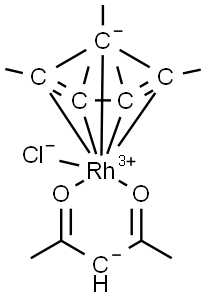 Chloro[(1,2,3,4,5-η)-1,2,3,4,5-pentamethyl-2,4-cyclopentadien-1-yl](2,4-pentaned Structure