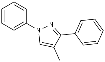 1H-Pyrazole, 4-methyl-1,3-diphenyl- Structure