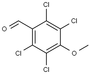 Benzaldehyde, 2,3,5,6-tetrachloro-4-methoxy- Structure