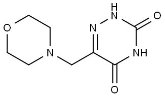 6-(morpholinomethyl)-1,2,4-triazine-3,5(2H,4H)-dione Structure
