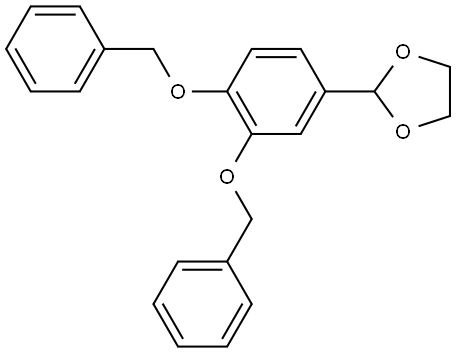 2-[3,4-Bis(phenylmethoxy)phenyl]-1,3-dioxolane Structure