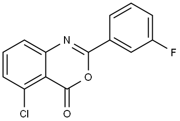 5-Chloro-2-(3-fluorophenyl)-4H-3,1-benzoxazin-4-one Structure