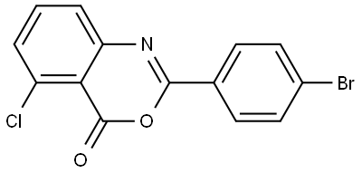 2-(4-Bromophenyl)-5-chloro-4H-3,1-benzoxazin-4-one Structure